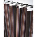 Extra Long Luggage Stripe Canvas Shower Curtain