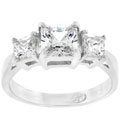 Sterling Silver Past Present Future CZ Ring
