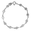 Sterling Silver Mini Tennis Racquet Bracelet
