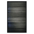 Handmade Black Bamboo Rug (4'x6')