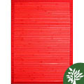 Handmade Red Bamboo Rug (4' x 6')