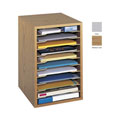 Safco Wood Vertical Desktop Sorter