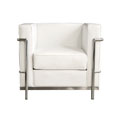 LC White Leather Chair