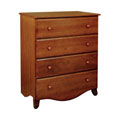 DaVinci Emily 4 Drawer Dresser in Amber