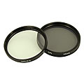 Dolica 55mm UV and CPL Camera Lens Filter Kit