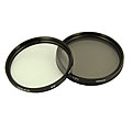 Dolica 58mm UV and CPL Camera Lens Filter Kit