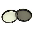 Dolica 62mm UV and CPL Camera Lens Filter Kit