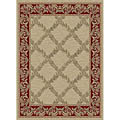 Ivory Vine Polypropylene Rug (3'11 x 5'3)