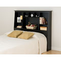 Broadway Black Full/Queen Storage Headboard