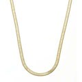14k Yellow Gold Overlay 24-in Herringbone Necklace 5mm