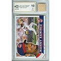 Manny Ramirez Mint 10 Card and Game Used Bat