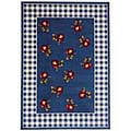 Avalon Blue Floral Rug (7'10 Round)