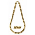 14k Yellow Gold Overlay 20-inch Pharaoh Chain
