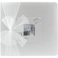 Silver Foil Stamped Postbound Wedding Album