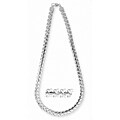 14k White Gold Overlay 20-inch Fancy S-link Chain