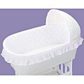 Standard White Batiste Short Bassinet Liner and Sheet-Neutral