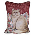Fabric Kitty Tapestry Pillows (Set of 2)