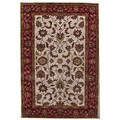 Hand-tufted Rajaji Cream Wool Rug (8' Round)