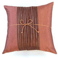Silky Fusion Filigree Brown Cushion Cover