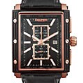 Triumph Motorcycles Men's Black/ Rose Gold Watch