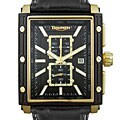 Triumph Motorcycles Men's Black/ Yellow Watch
