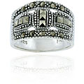 Sterling Silver Marcasite Bow Ring