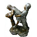 Bronze Boy Holding a Girl Up