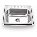 Fontaine Stainless Top Mount Single Bowl Sink