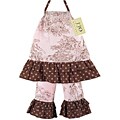 JoJo Infant Girl's 2-piece Pink/ Brown French Toile Pants Set