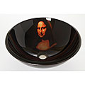 Mona Lisa Glass Vessel Bathroom Sink