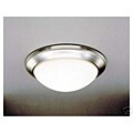 Round 14-inch Brushed Nickel Ceiling Fixture