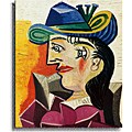 Pablo Picasso 'Woman with a Blue Hat' Canvas Art