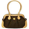 Rioni Signature Brown Satchel Shoulder Handbag