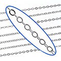 Sterling Silver Delicate Cable Chain 1.6mm Wide