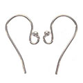 Hooka Helpful Information Sterling Silver Graceful Earring Hooks (Pack of 10)