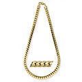 14k Yellow Gold Overlay 20-inch Tight Cuban Chain