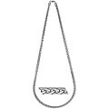14k White Gold Overlay 20-inch Braided Mesh Necklace