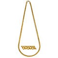 14k Yellow Gold Overlay 24-inch Braid Mesh Necklace
