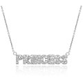Icz Stonez Sterling Silver Cubic Zirconia Princess Necklace
