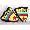 Police Shield Throw Pillows (Set of 2)