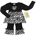 Jo Jo Designs Baby Girl's Zebra Print Outfit