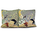 Cotton 'Dreaming of Birds' Cushion Covers (Thailand)