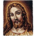 Wonderart Jesus Latch Hook Needlework Kit