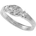 Sterling Silver Child's Double Heart Ring
