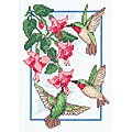 Hummingbirds and Fuchsia Counted Cross Stitch Kit