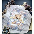 Hugs 'n Kisses Quilt Stamped Cross Stitch Kit
