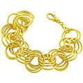Goldkist 18k Gold over Silver Multi-rolo Bracelet