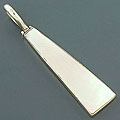 Sterling Silver Mother of Pearl Tie Pendant (Indonesia)