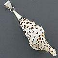 Sterling Silver Ocean Cone Shell Pendant (Indonesia)