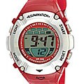 Activa by Invicta Unisex Midsize Red Digital Watch